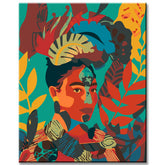 Painting by Numbers Colorful Woman Portrait